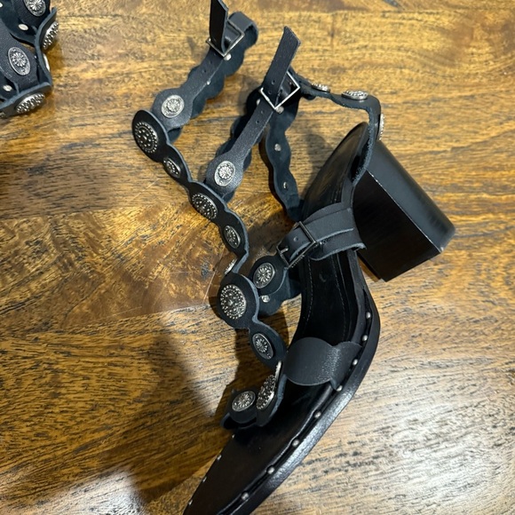 SCHUTZ Aletta Sanda Gladiator Sandals Heels with Studded Straps - Picture 7 of 13